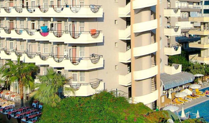 Hedef Kleopatra Golden Sun Hotel Alanya Exterior foto